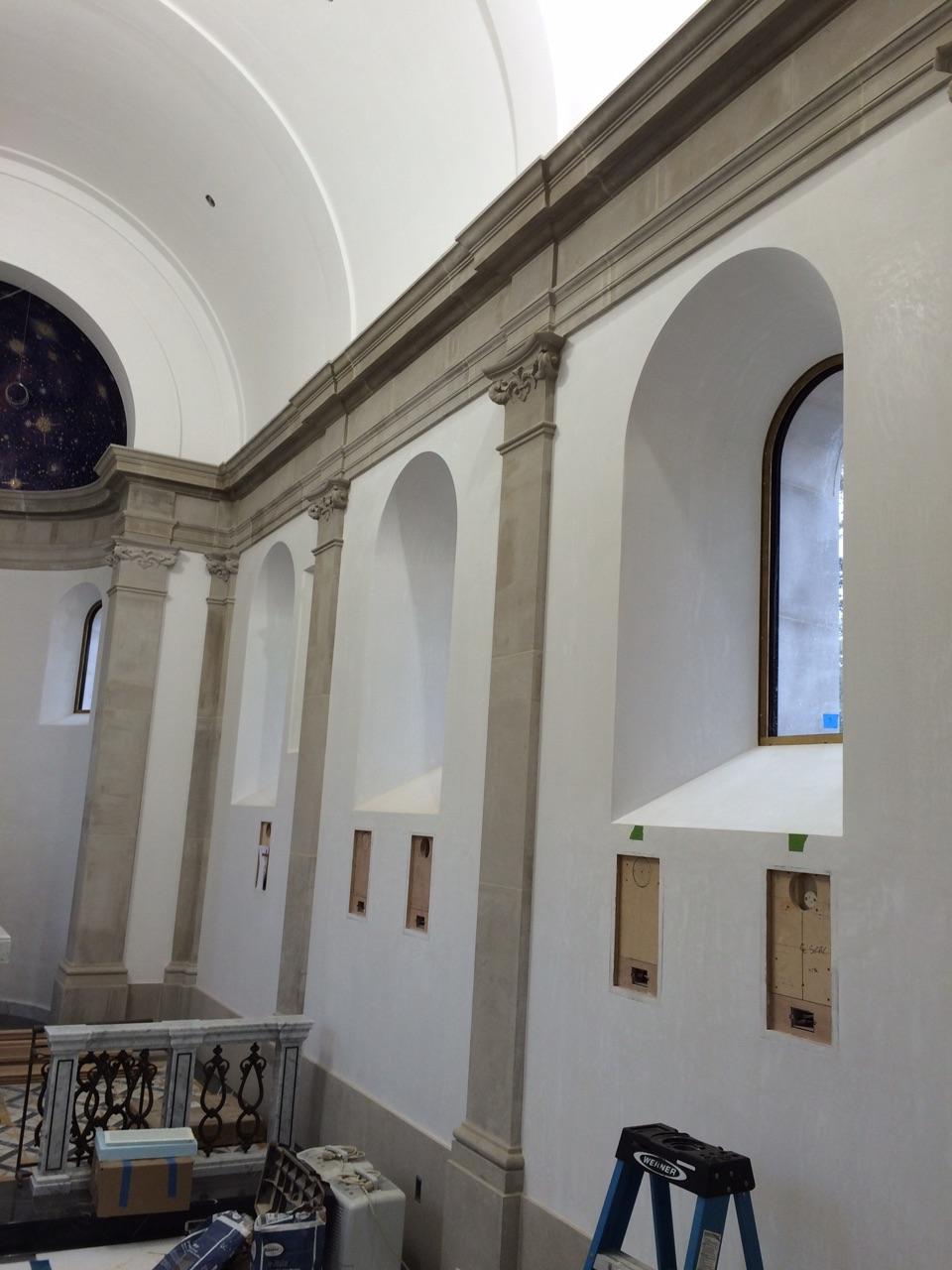 Interior gypsum chapel project