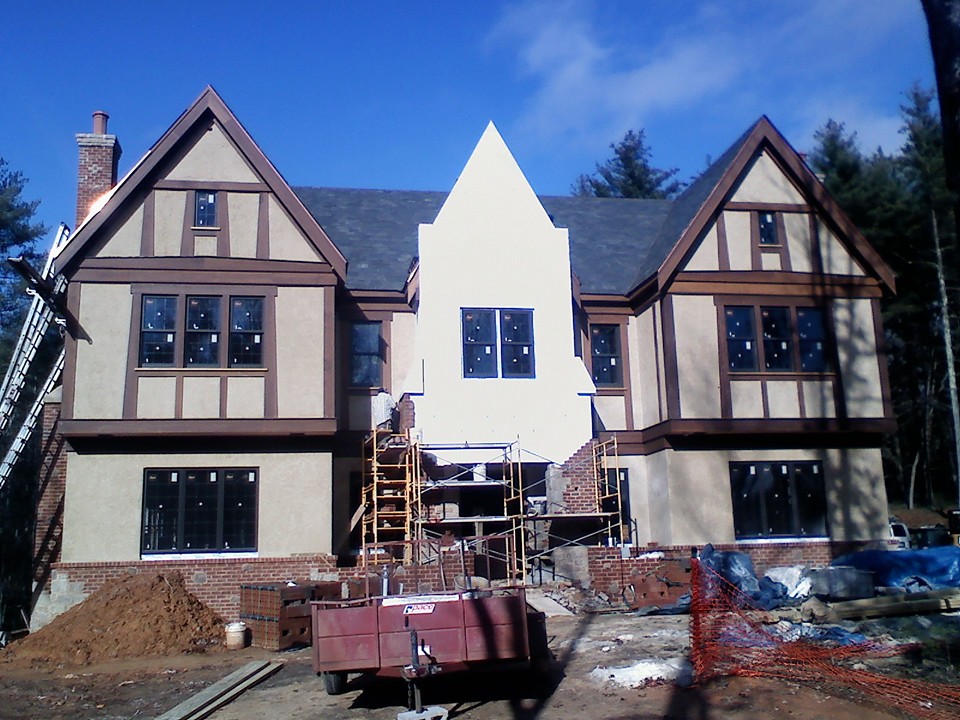 Tudor Style – Hard-Coat Stucco Home